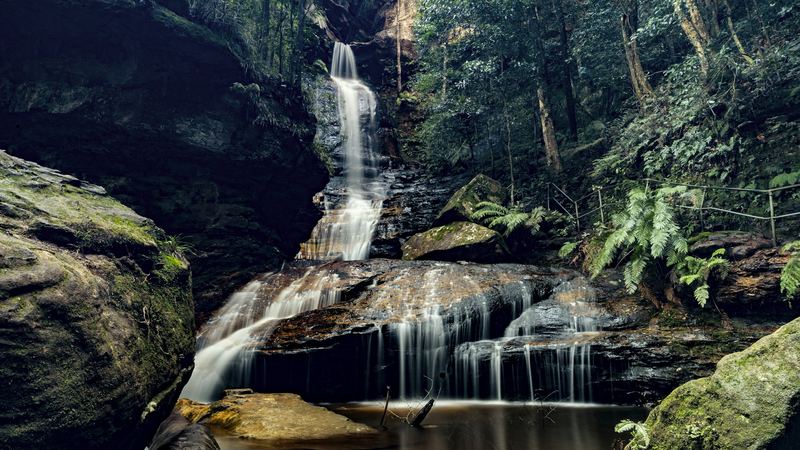 A waterfall in Blue Mountains bushland